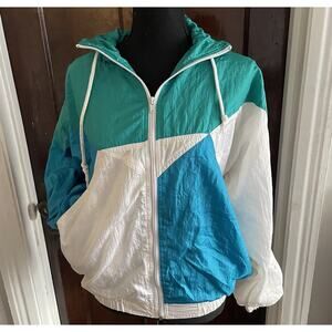 Vintage Pro Spirit Windbreaker White Blue